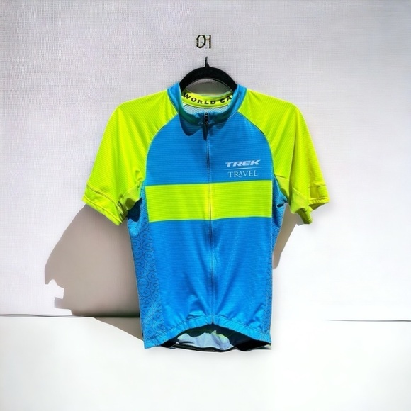 🌻Trek Travel Bontrager 20th Anniversary Fitted Cycling Jersey Men's Size Small - Picture 1 of 9